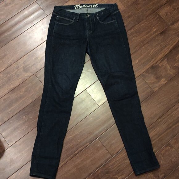 Madewell Skinny Low In Dark Wash Women SIZE 28 - Picture 2 of 6